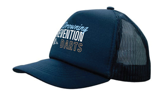 Drowning Prevention Darts Trucker Cap - Navy