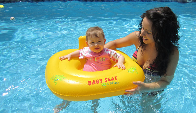 Inflatable baby sale seat for pool